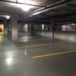 commercial parking garage polyaspartic